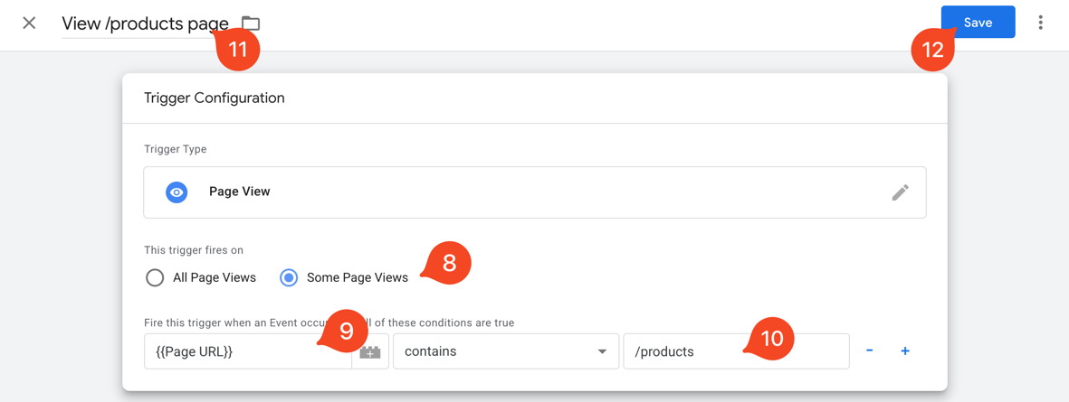 Add new trigger - config