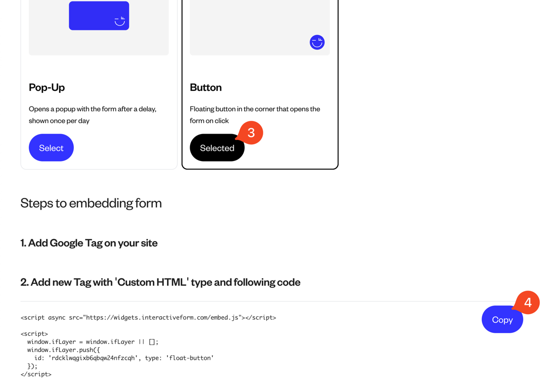 Choose GTag Manager Step 2