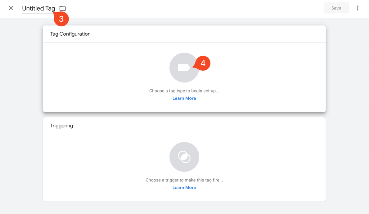Setup Tag Configuration in GTM step 2